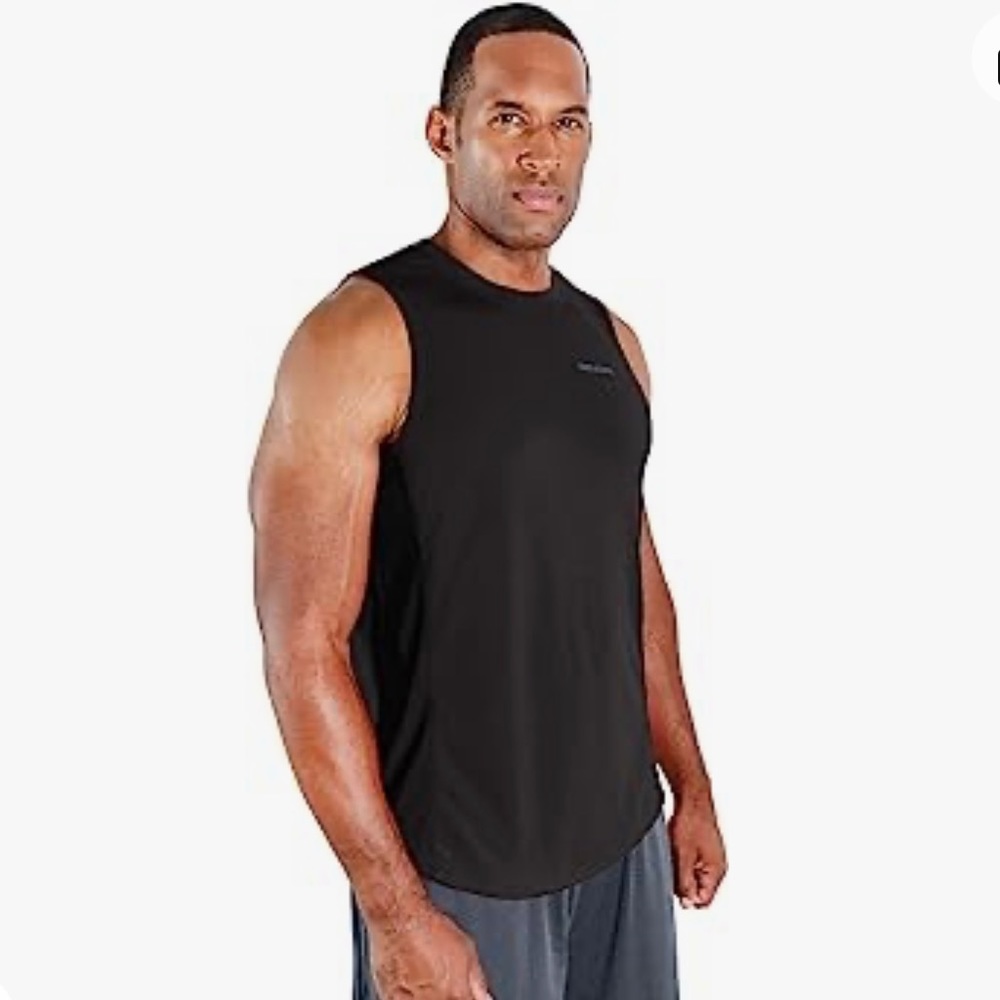 DEVOPS Men's Muscle Shirt Sleeveless Dry Fit Gym Workout Tank Top, NWOT,…